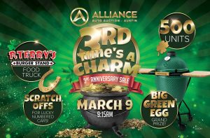 Austin 3rd Time's A Charm 3rd Anniversary Sale