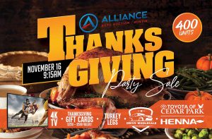 Austin Thanksgiving Party Sale