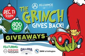 Dallas The Grinch Gives Back!